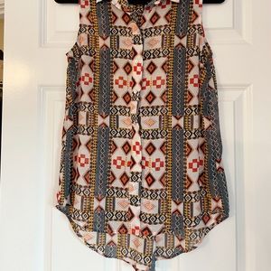 H & M cute patterned sleeveless shirt.
